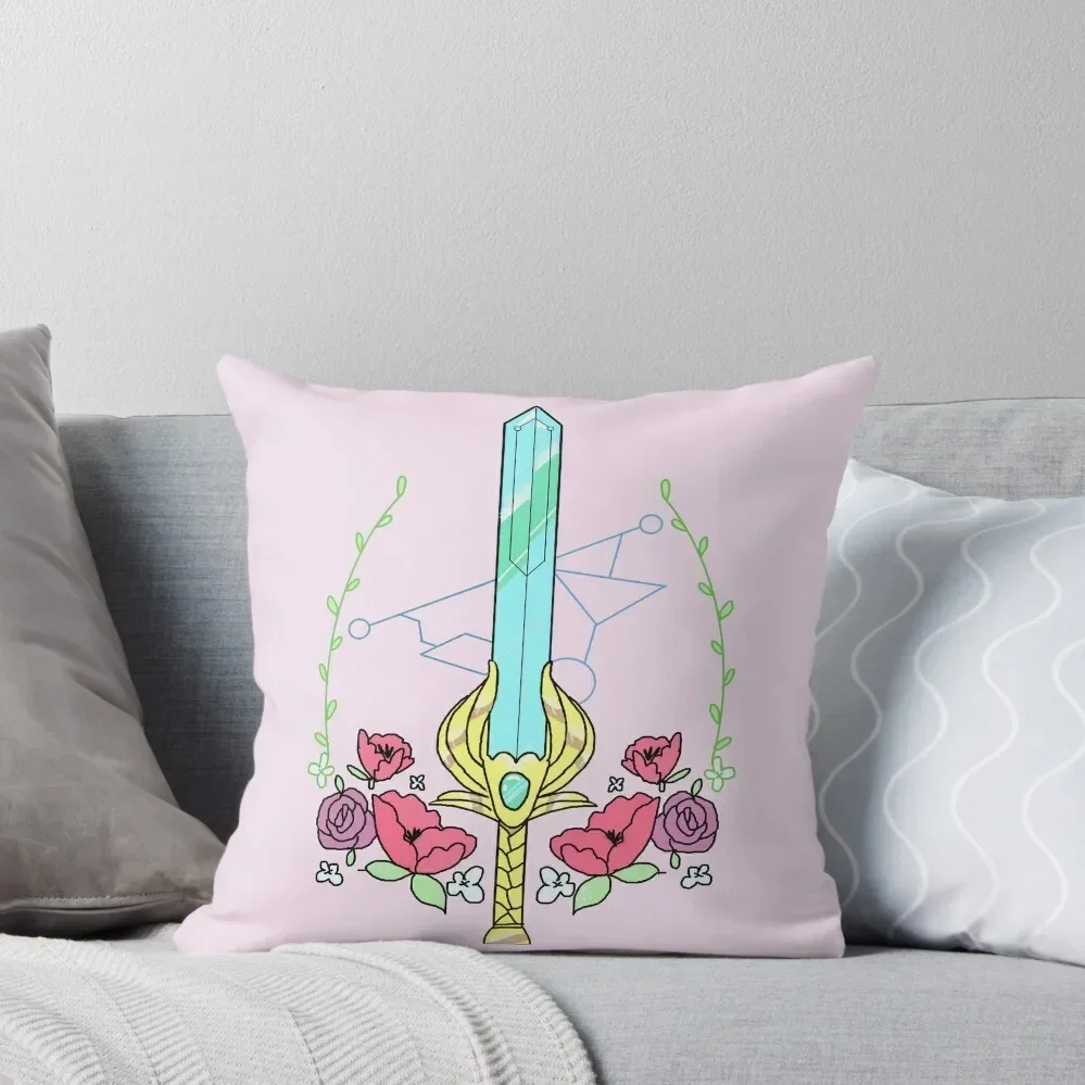 for the honour... she-ra floral sword Throw Pillow ornamental pillows Luxury Cushion Cover pillow