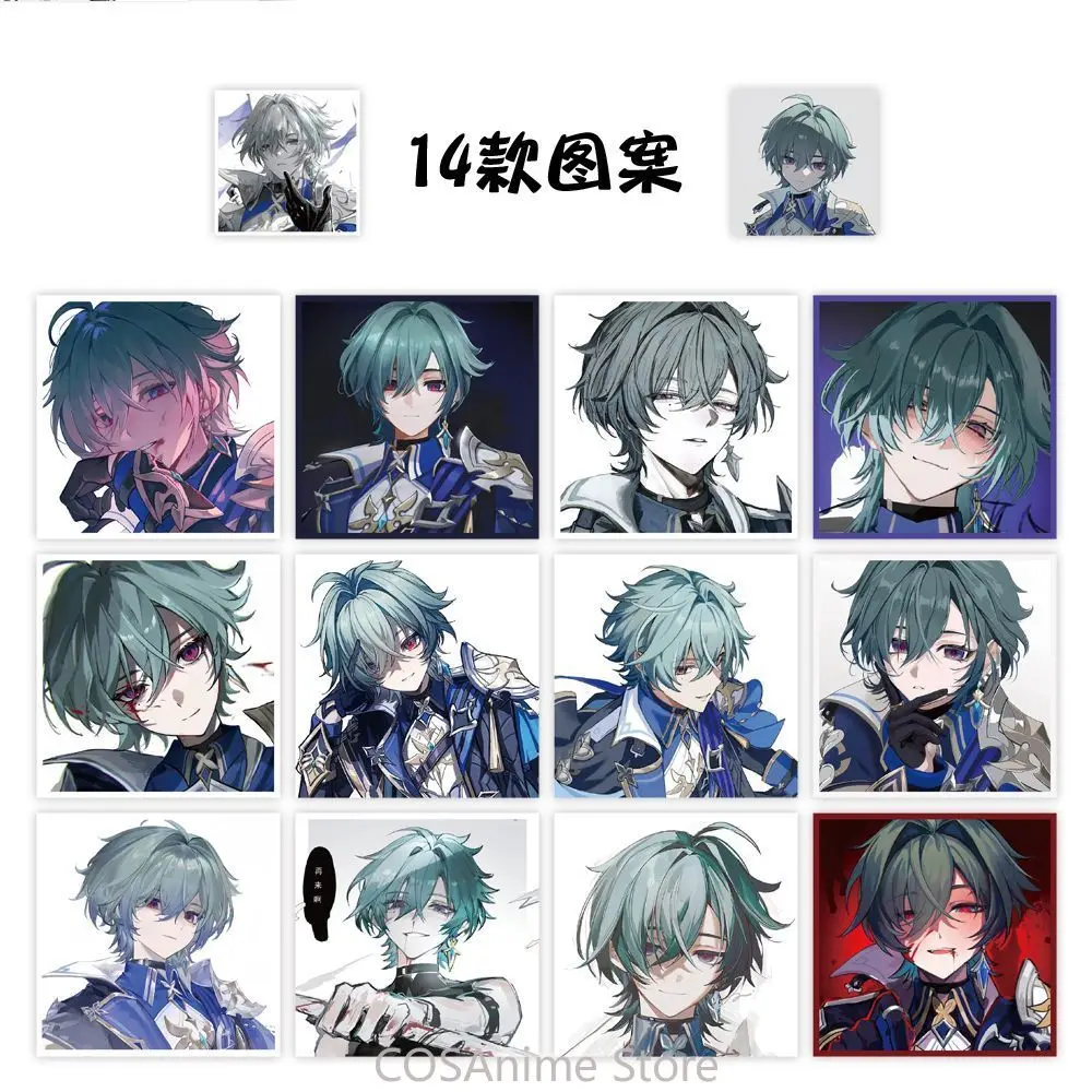 Наклейки в Q-стиле с персонажами аниме Genshin Impact для ноутбуков, конвертов, скрапбуков, автомобилей, мотоциклов, подарок для фанатов, 500 шт./рулон