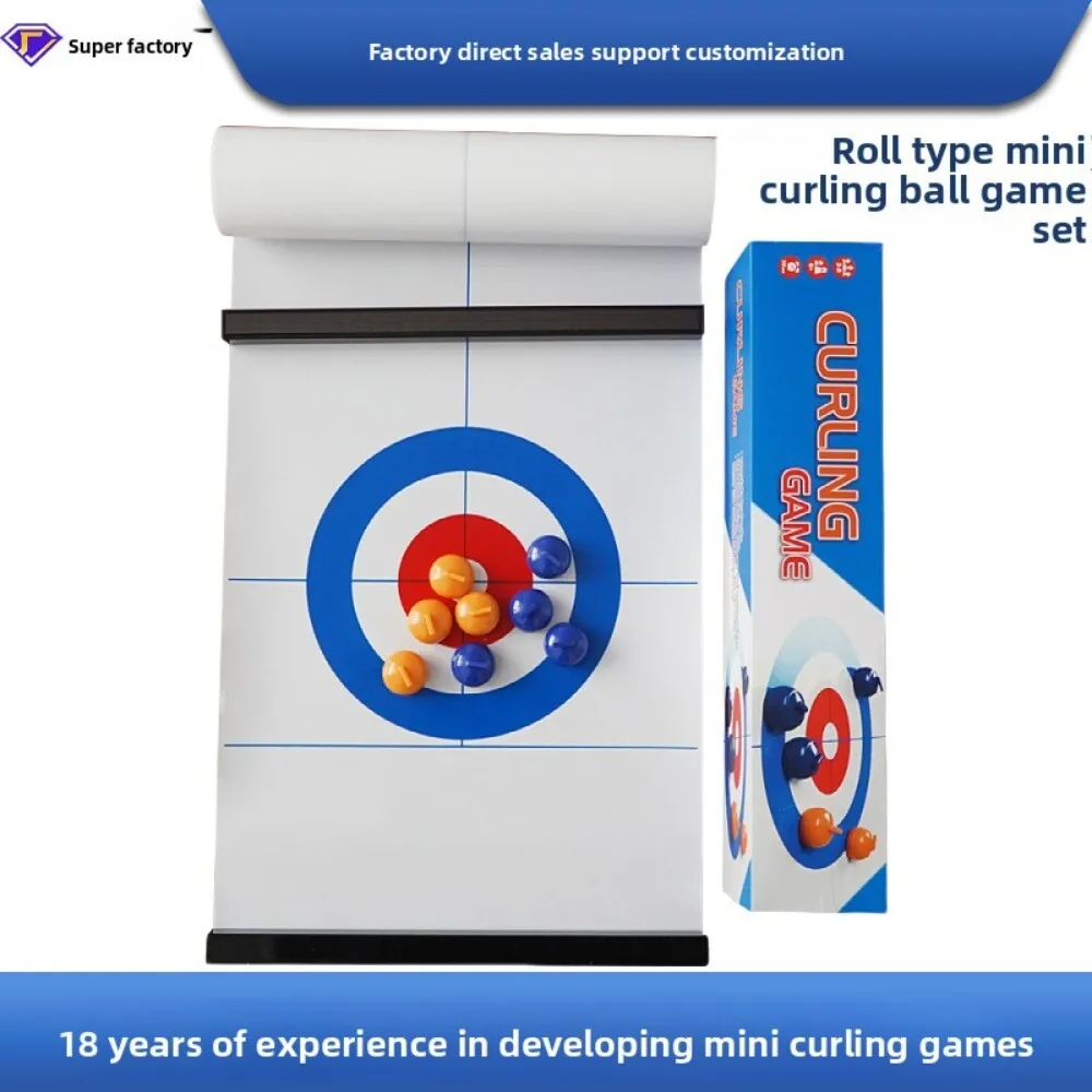 

Children's Desktop Toy Battle Game for Stress Relief and Exercise Fun Mini Ball Curling Table Tennis Activity for Kids