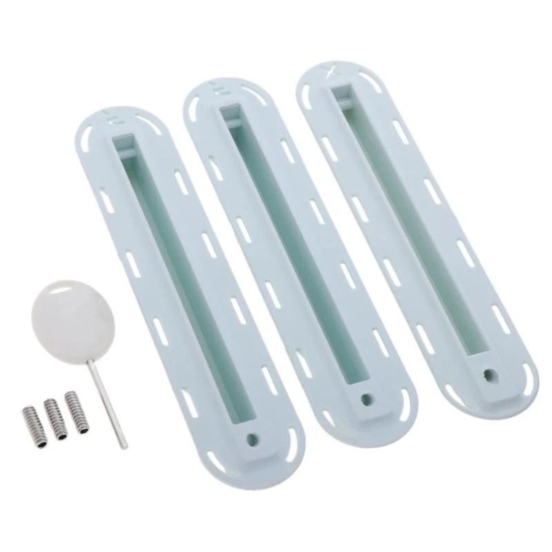 3Pcs/Set Single Fin Box Surfboard Fin Box Replacement Set with Screws Surfing Screw Surfboard Surfs Fin Plugs Set