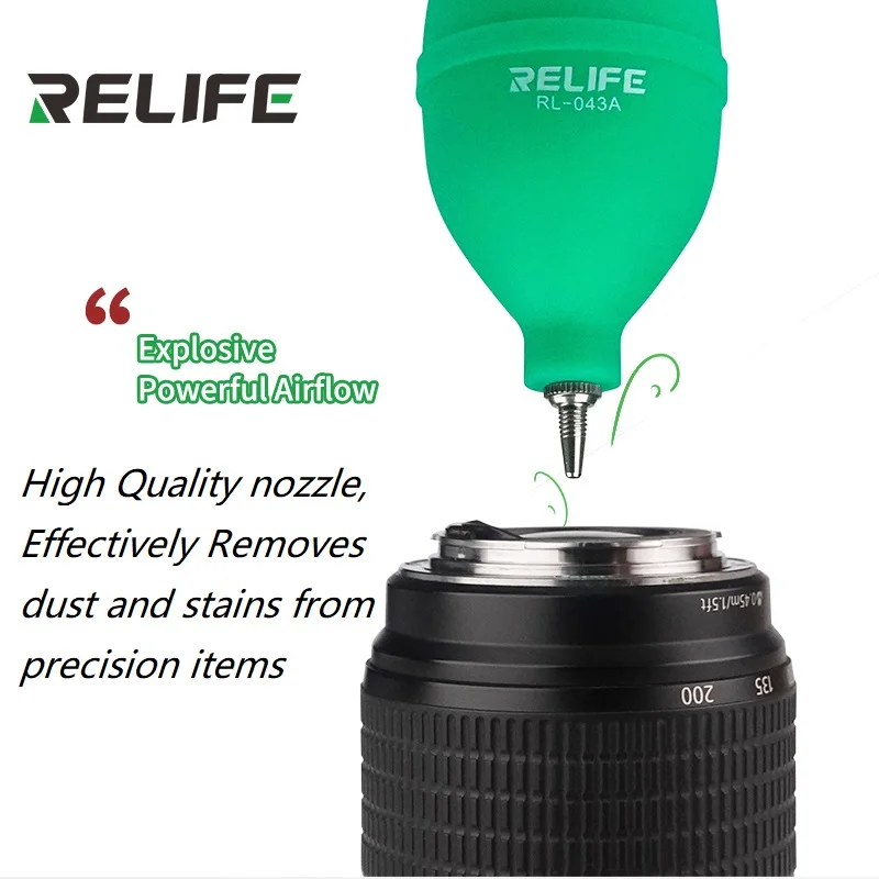 

RL-043A Long Short Spay Mouth 2 Color Dust Air Blower Cleaner Ball for Phone PCB Board PC Keyboard Camera Lens Removing Retains