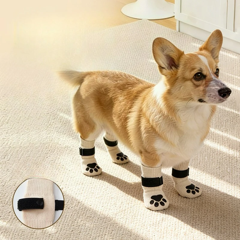 Pet Socks Double-sided Dispensing Puppy Socks Are A Must for Anti-dirty Dog Socks When Going Out