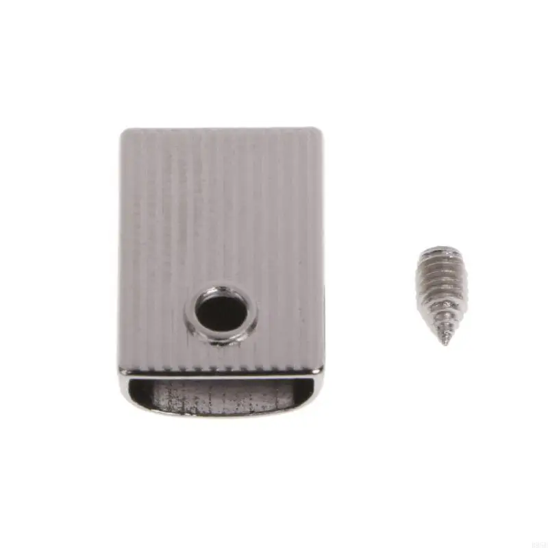 10pcs Craft cuero Diy Metal Clips cola cremallera Hebilla cola Cotón cola para cabeza T B95B
