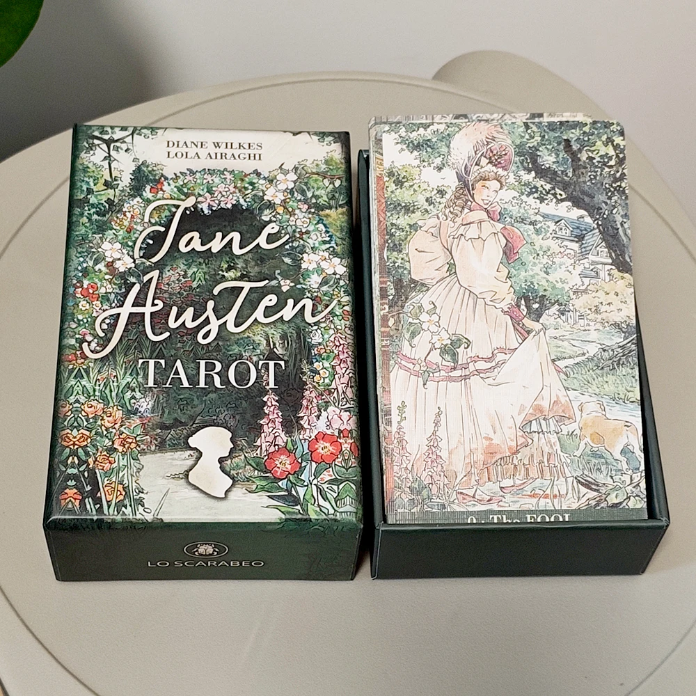 Jane Austen Tarot in Rigid Box - A Regency Romance Divination Deck for Literature Lovers, 12*7cm 78-Card Deck