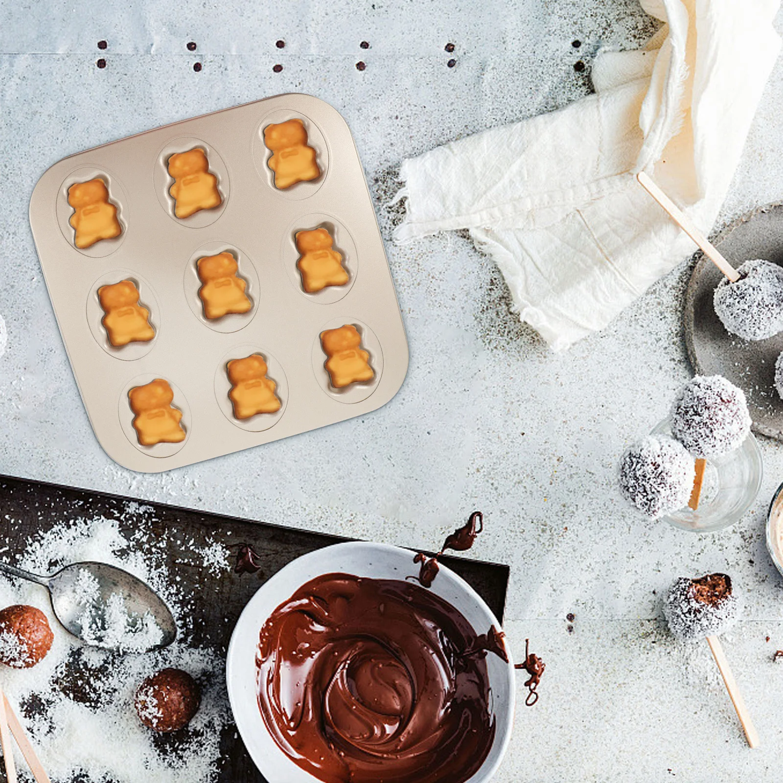 

1Pcs Carbon Steel Biscuit Mold Non-Stick Baking Supply for DIY Cookies Cakes Decorative Cartoon Cookie Cutters Kitchen Mold Set