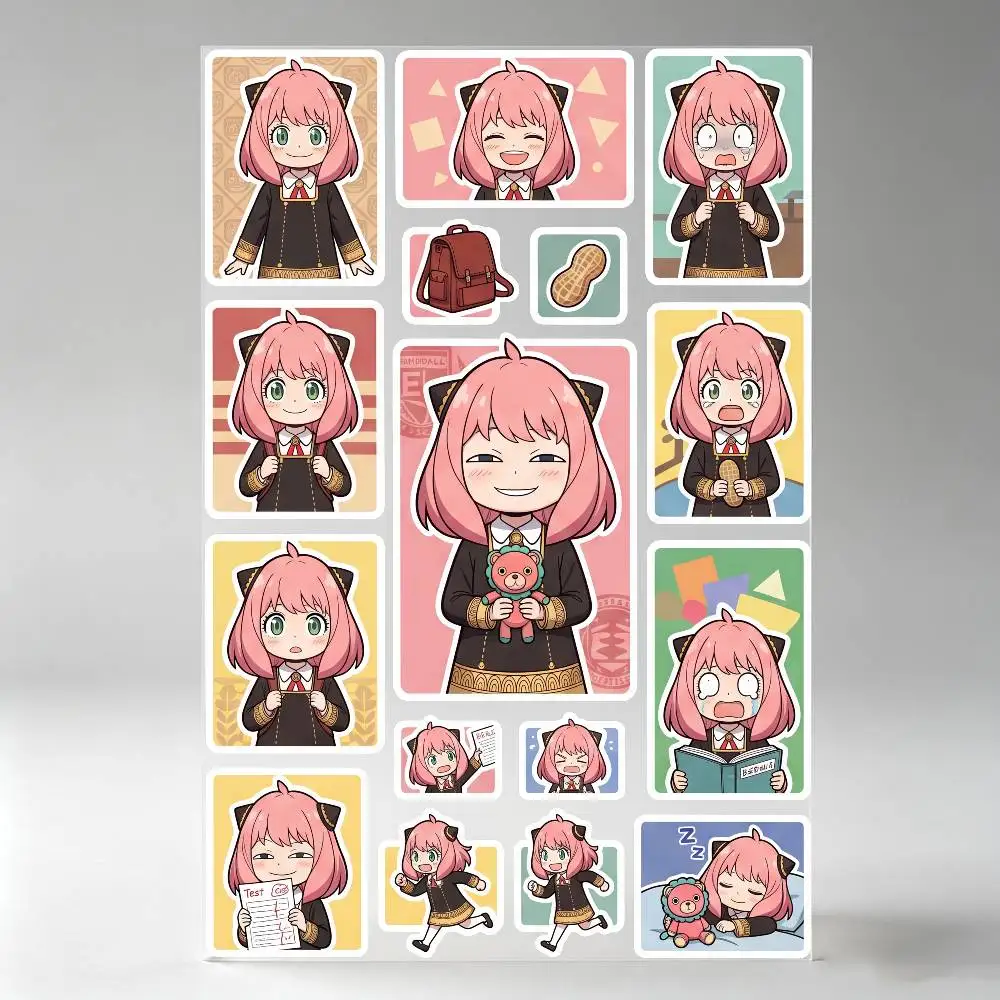 Anya Forger Stickers Auto Body Bumper Windows Motorcycle Laptop Walls Vinyl Decal Car Tuning Accessories