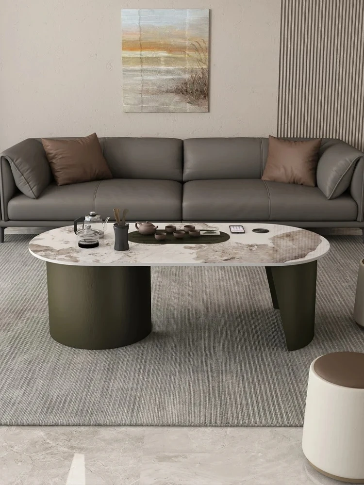 

Nordic Style Household Minimalist Multi-Functional Stone Plate Kung Fu Tea Table
