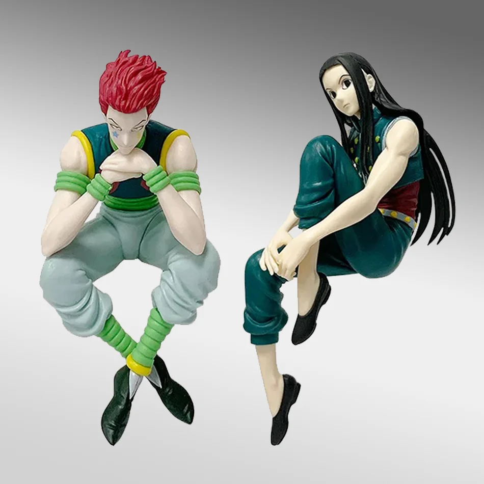 Hunter×Hunter Anime Figure  Illumi Hisoka Figurine Collection Noodle Stopper Model Toys Room Two-Person Set Collection