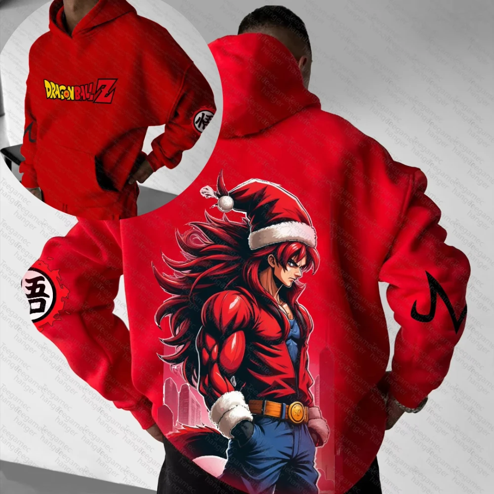 Dragon Ball Co-branded Hoodie Herfst/Winter Nieuwe mannen en vrouwen Anime Gedrukt Losse Casual Harajuku Ouder kind Trui Top