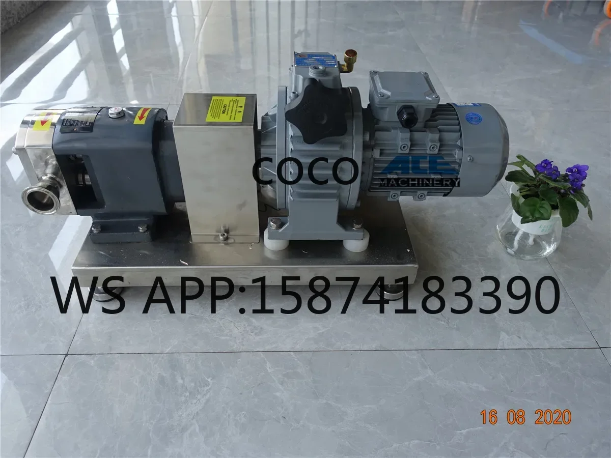High Viscosity Hygienic Stator Pump Ace Mechanical Stepless Speed Regulation for Honey Molasses Chocolate Transfer