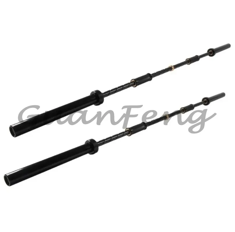2.2m 20KG Professional Squeeze Barbell Bar,  Weightlifting Powerlifting Bar, Strength Training Technical Fitness Barbell Bar
