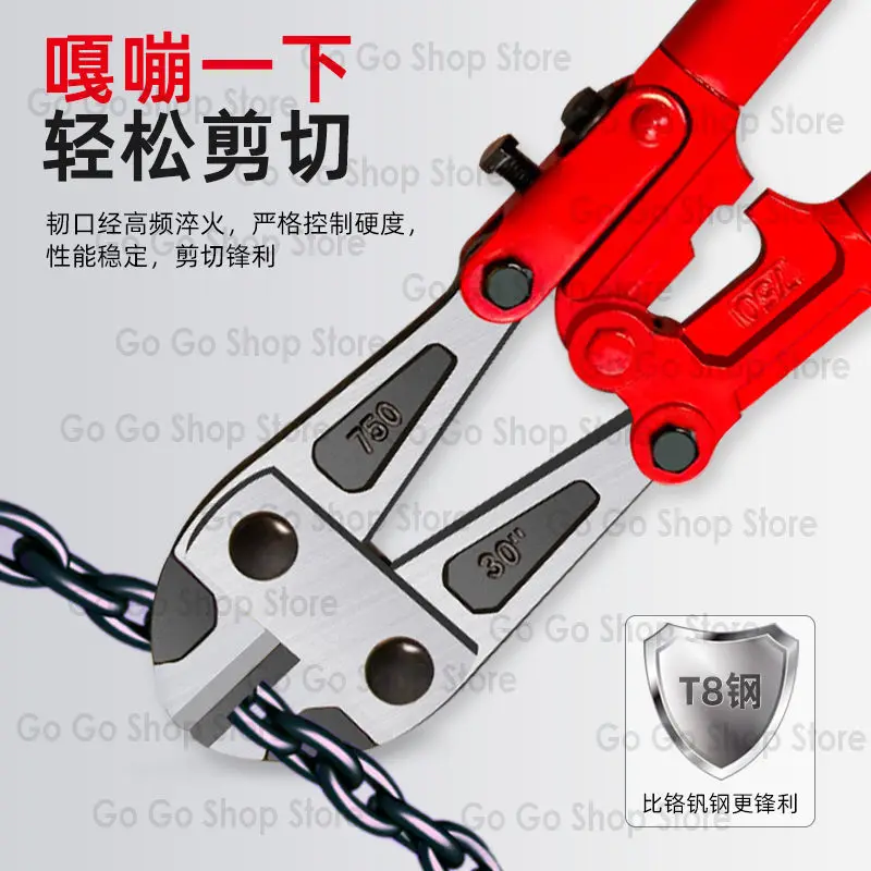 قواطع الأسلاك كماشة هيدروليكية مقص الصلب قفل كماشة أسلاك الحديد فتح قفل الدراجة قطع كماشة الذهب