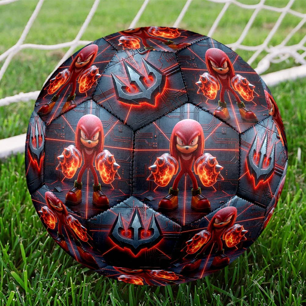 1pc Sonic Hedgehog Football Soccer Ball Size 5 Match Ball Fashion Team Training Cool Sports Gift HE36 view 2