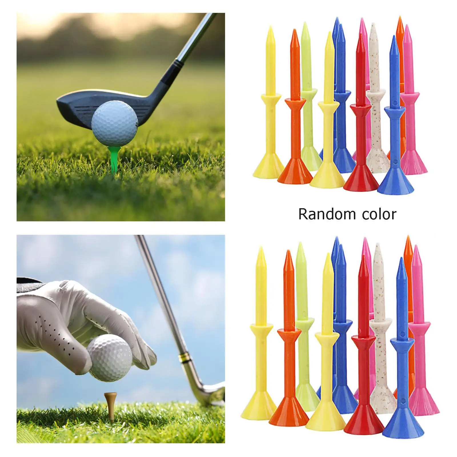 

Plastic Golf Professional Tees 12 Pack,Excellent Durability And Stability Tees