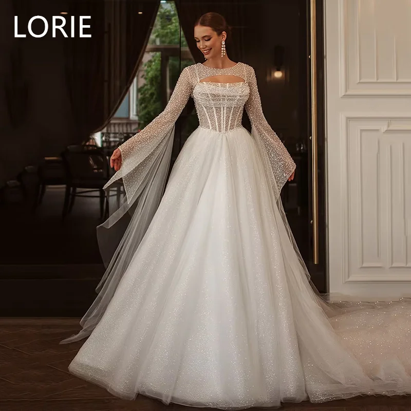 

LORIE Elegant A-line Princess Lace Appliques Sexy Wedding Dress Sweetheart Wedding Gowns Backless Bride Gown Customized 2025