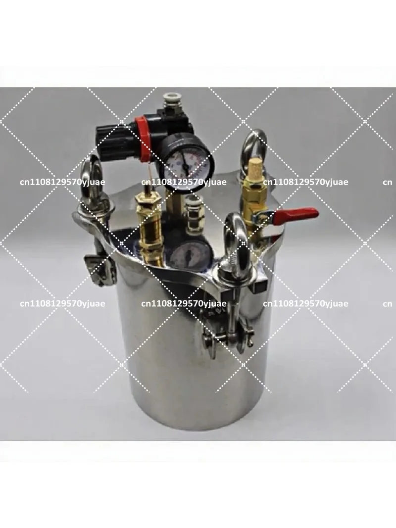 Stainless Steel Liquid Glue Dispensing Pressure Tank with Level Gauge 2L 3L 5L