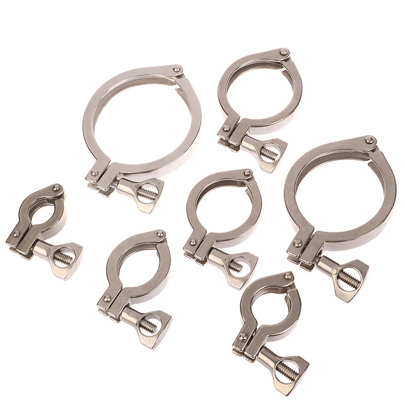 

304 Precision Cast Sanitary Clamp Stainless Steel Quick Opening Pipe Clamp Quick Installation Clamp Set Quick Installation Clamp