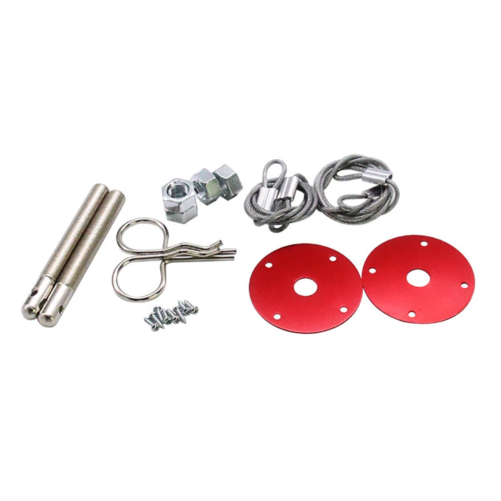 BAOLUN  Universal Racing Auto Engine Locks Bonnet Locking Hood Kit Arrived Car Plus Flush Hood Latch Pin Kit