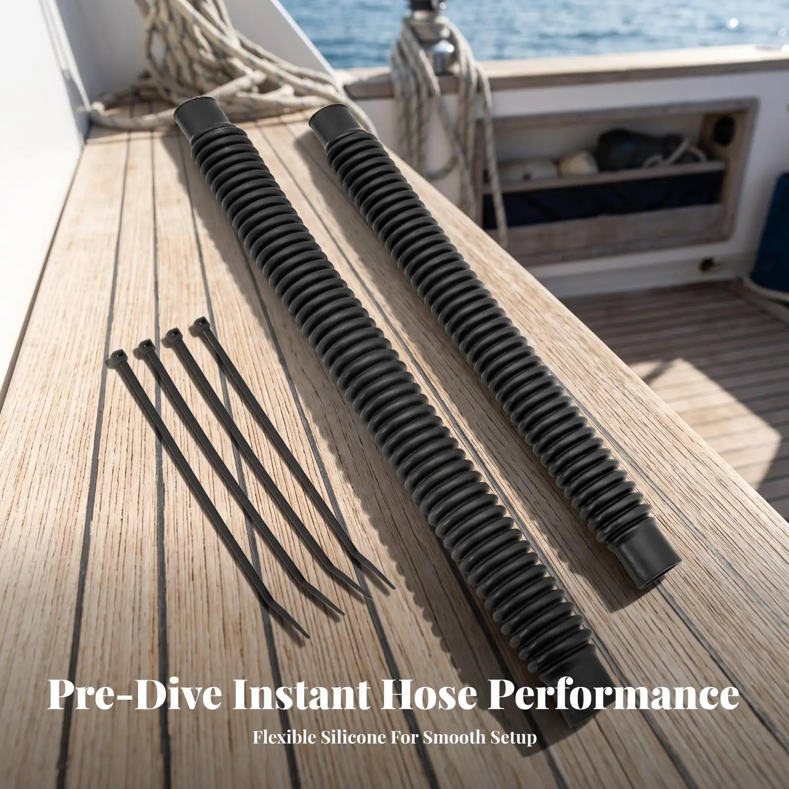 diving-valve-connector-flexible-ribbed-inflator-hose-for-scuba-buoyancy-control-device-with-threaded-elbow-fitting-nylon-build