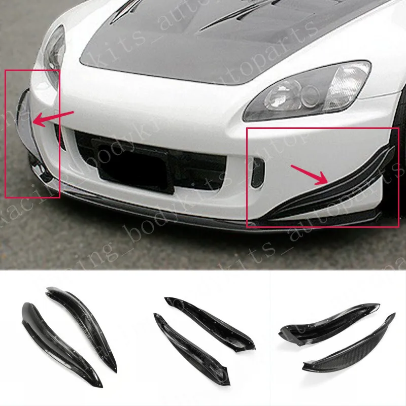

For Honda S2000 AP2 Ch-speed Front Bumper Canard Carbon Fiber Diffusers Bodykits car BodyKits