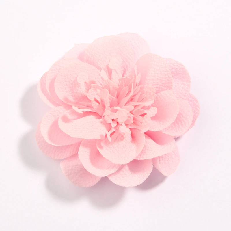 5 Stück 7 cm 2,7 Zoll Spitzenbesatz Patch Applikation Chiffon Stoff Blumen Hochzeitskleid DIY Flwer Boutique für dekorative Kränze Rose