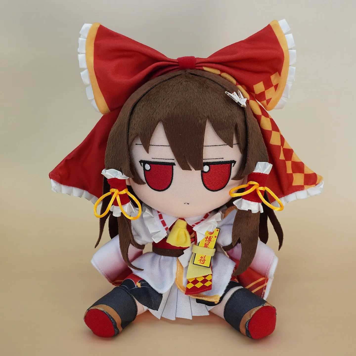 

20cm TouHou Project Hakurei Reimu Plush Toys Cute Soft Stuffed Animal Fumo Cosplay Fantastic Danmaku Festival Dolls For Kid Gift