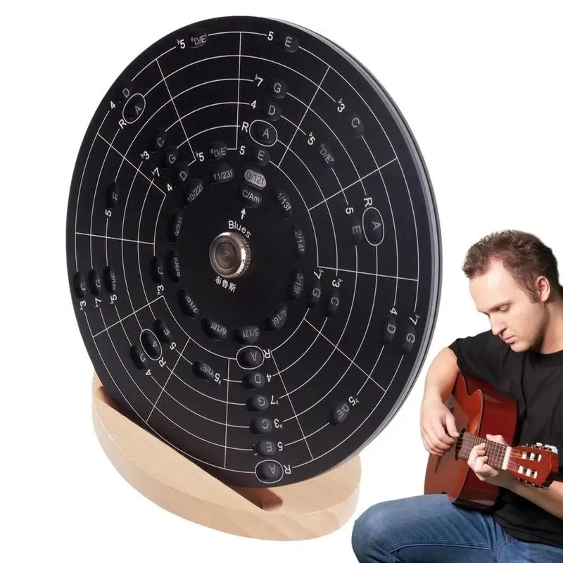 

Guitar Disc Of Fifths Wheel Metal Melody Tool Accurate Melody School Supplies Aluminum Alloy For Beginner