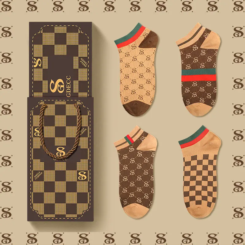 

Новые мужские носки, индивидуальные мягкие короткие носки, трендовые мужские дезодоранты, доставка, новая высококачественная подарочная коробка