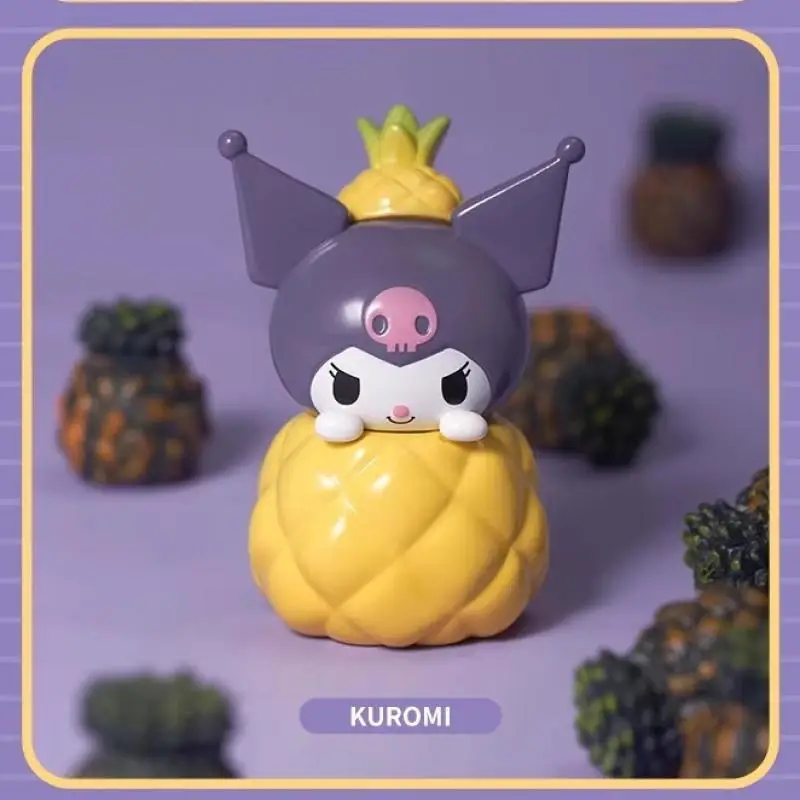 サンリオクロミかわいいハローキティブラインドボックス手作り絶妙なデスクトップ飾りフルーツサンドイッチ人形おもちゃお土産誕生日ギフト