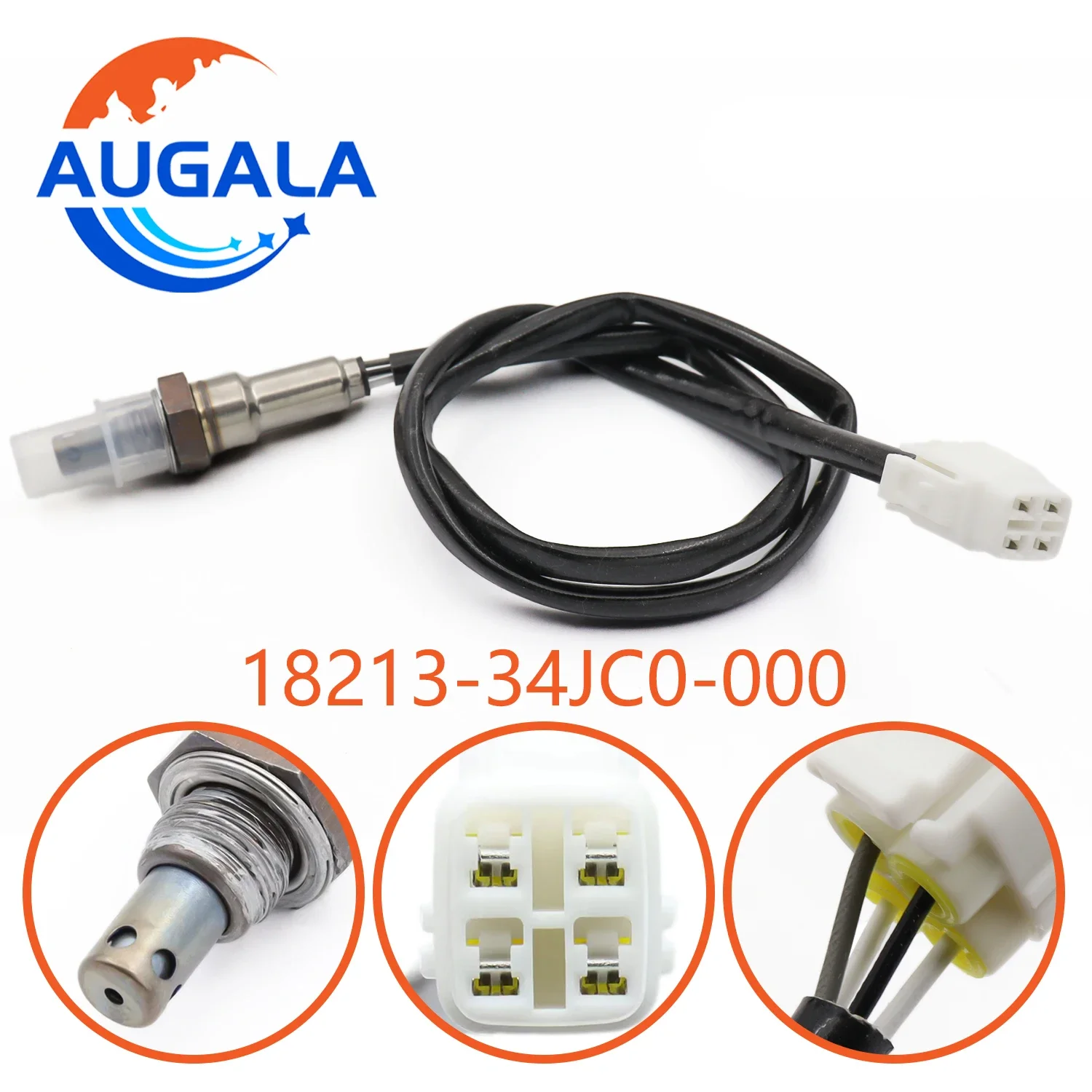 AUGALA O2 Sensor 18213-34JC0-000 Oxygen Sensor 1821334JC0000 For SUZUKI Gixxer Zixer 150 159 GSX150 18213 34JC0 000