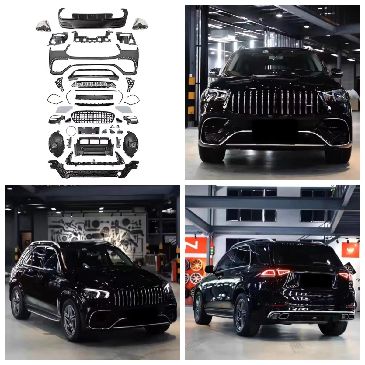 

Stlf For GLE Upgrade GLE 63 2020+ Body Kit Front Bumper Rear Spoiler