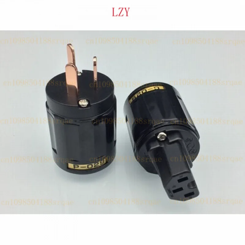 

Пара P029 C029 Красная медь с покрытием AU Мужская вилка переменного тока IEC Кабельный разъем DIY