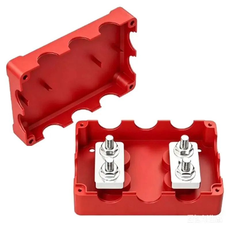 A02F-Dual Bus Bar 400A Heavy Duty Power Distribution Block With 5/16