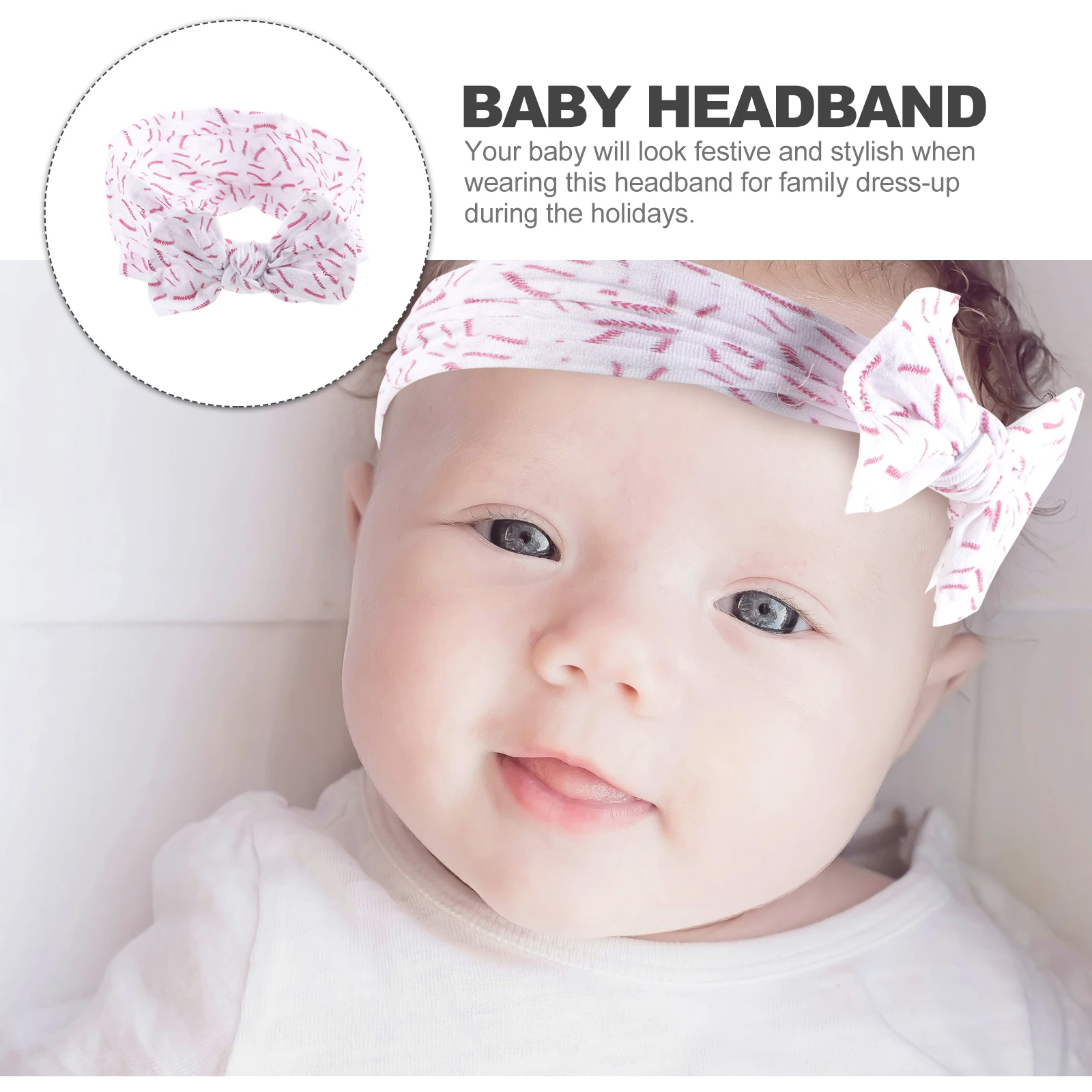 

Baby Girl Hairb Soft Bow Headb Newborn Toddler Accessories Fabric Durable Craftsmanship Party Christmas Photos Baby Headdress