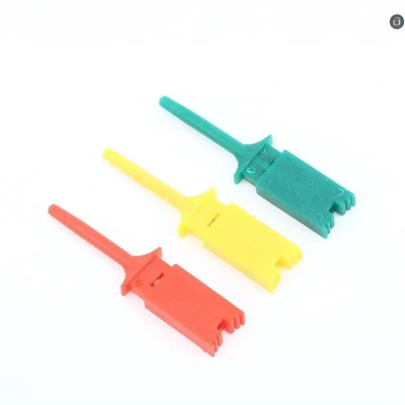 10Pcs SMD IC Test Hook Clips Durable Insulated PCB Probe Grabbers for Hobbyist Electronics Project & Repair