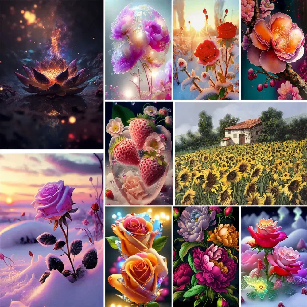 

387882 Sunflower Coloring By Numbers Painting Complete Kit Oil Paints 40*50 Oil Painting New Design For Adults Wholesale