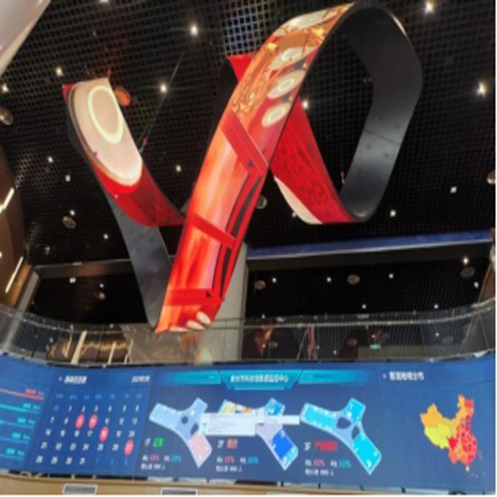 Painel de Módulo Flexível de Tela LED Digital Curva 360 para Bar DJ.