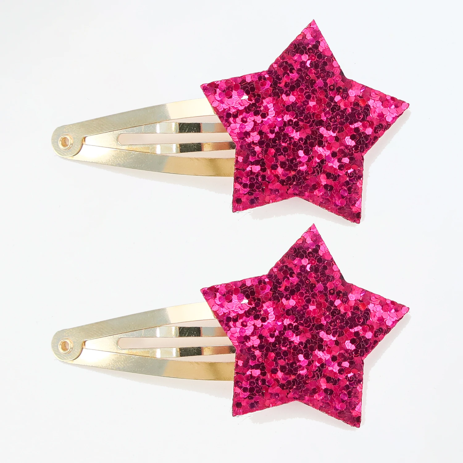 6/18pcs Sparkly Star Hair Clips Girls Snap BB Hair Clips Hairpins Glitter Star Shaped Barrettes Clips Children Kids Headwear