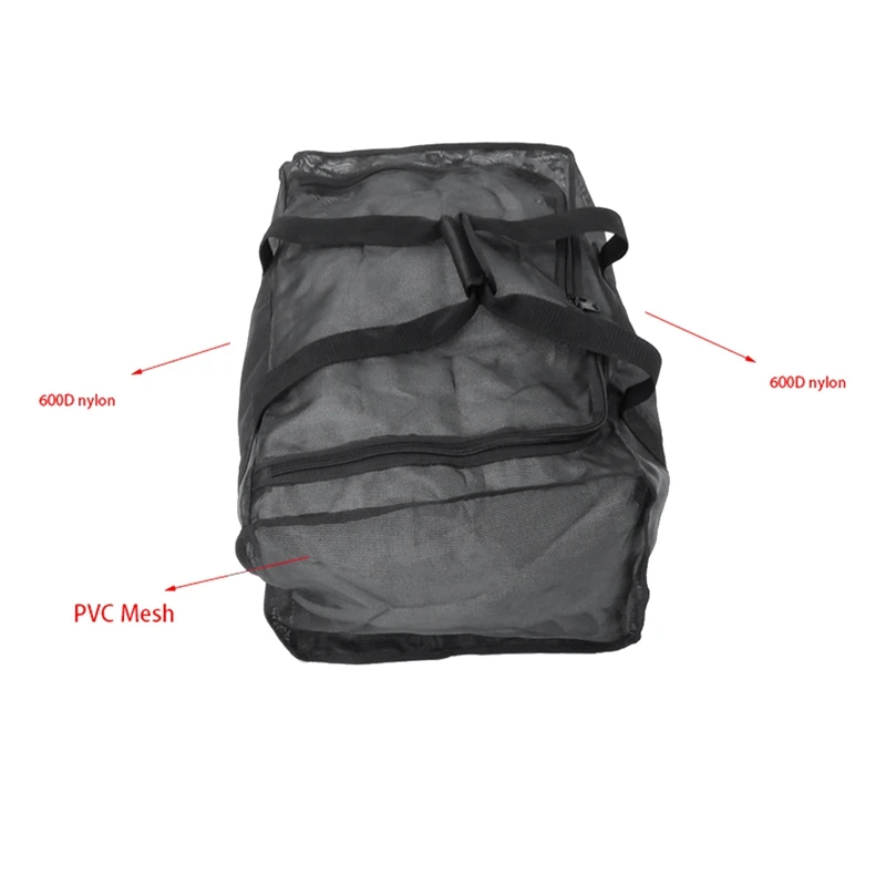 Diving Mesh Bag Diving Back Flying Jacket BCD Lightweight PVC Mesh Bag For Diving Swimming Daily Travel 68X44x28cm