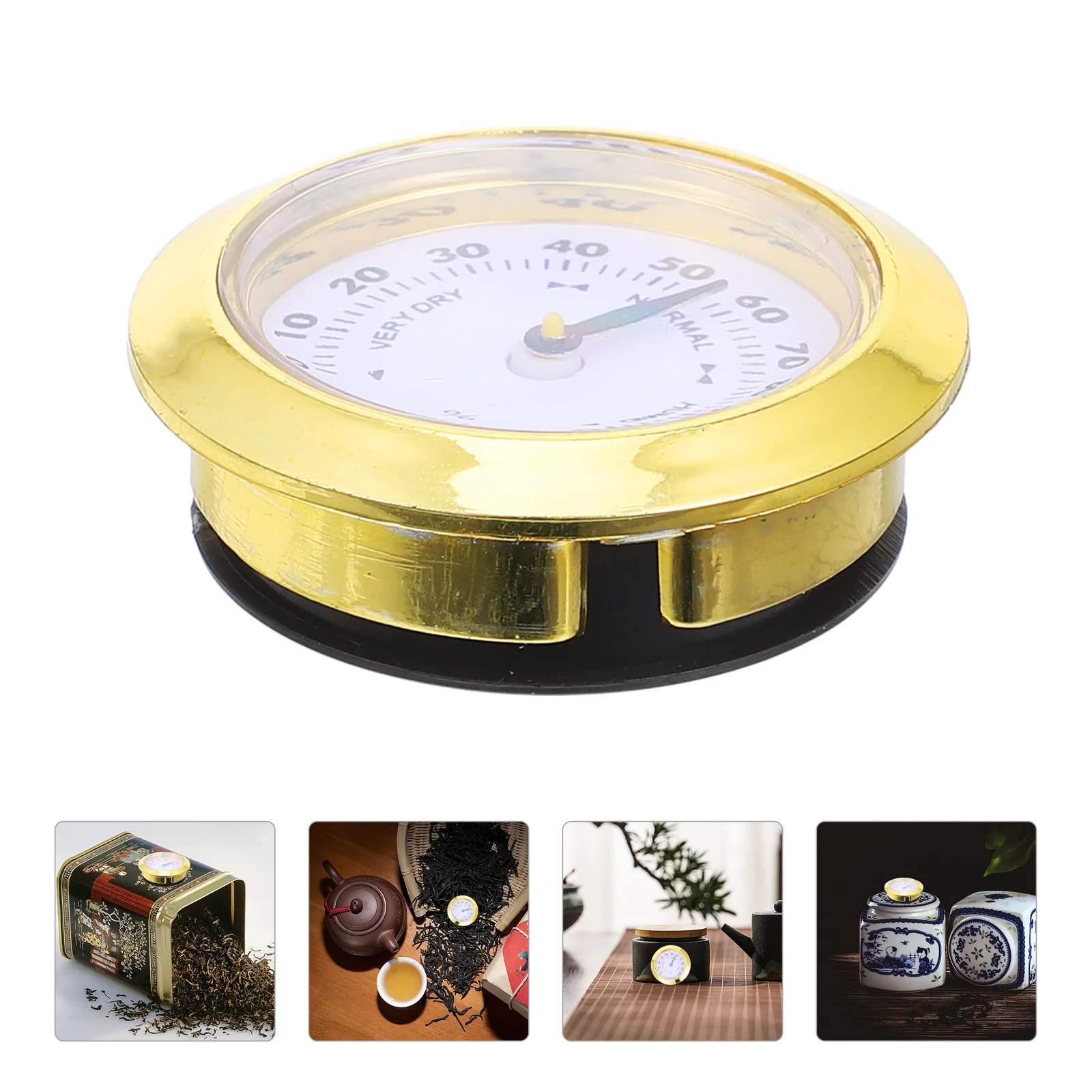 

Portable Hygrometer Small Round Humidity Gauge Digital Measuring Device For Indoor Home Garage Cabinet Car Garden Outdoor