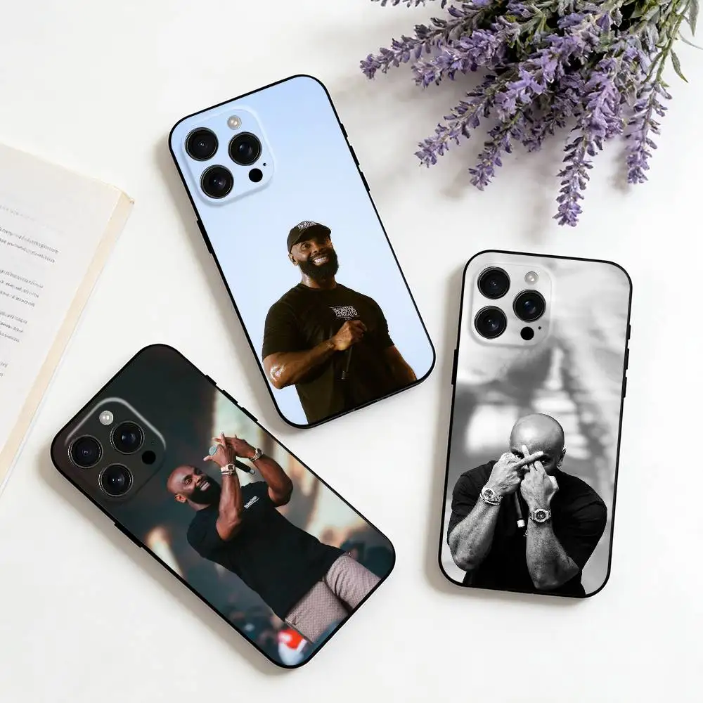 

K-Kaaris For iPhone 16,15,14,13,12,11,XS,XR,X,8,7,Pro,Max,Plus,mini Silicone Black Cover