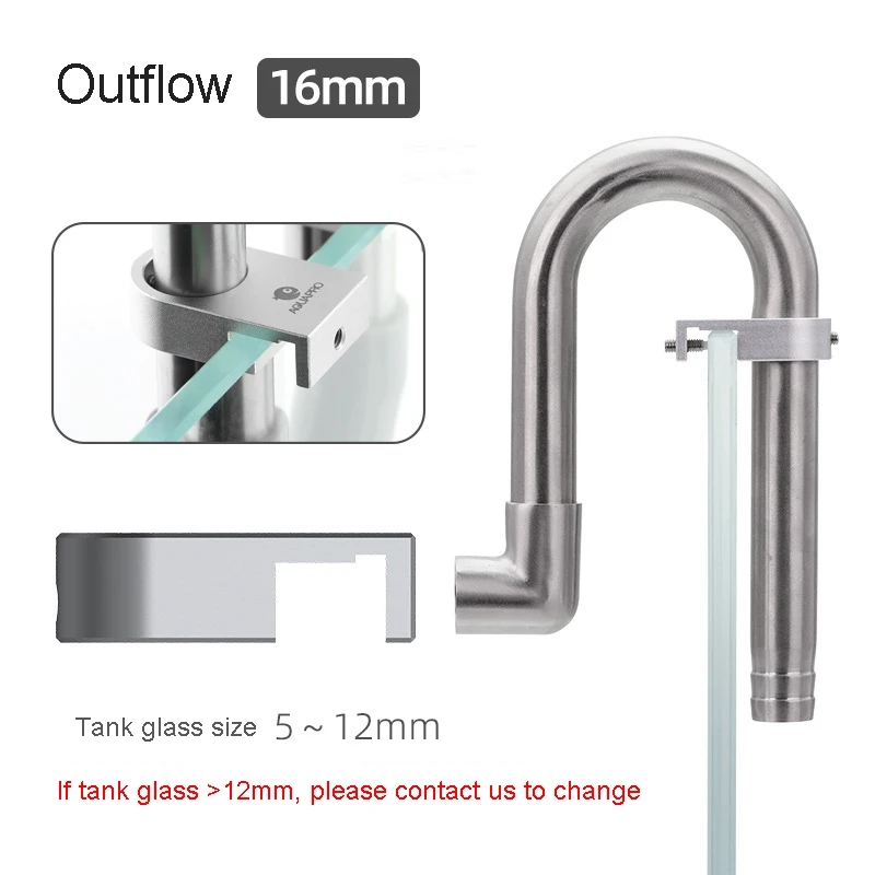 JFENGLI Aquapro Mini Skimmer Zufluss Edelstahl Einlass Auslass rohre Garnelen Wasserfilter Lilie Aquarium Aquarien Zubehör Fischs chale 8
