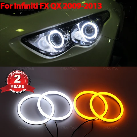 Для Infiniti FX QX70 FX35 FX37 FX50 2009-2013 ультра яркий ремонт указателя поворота хлопковый светодиодный комплект «ангельс...