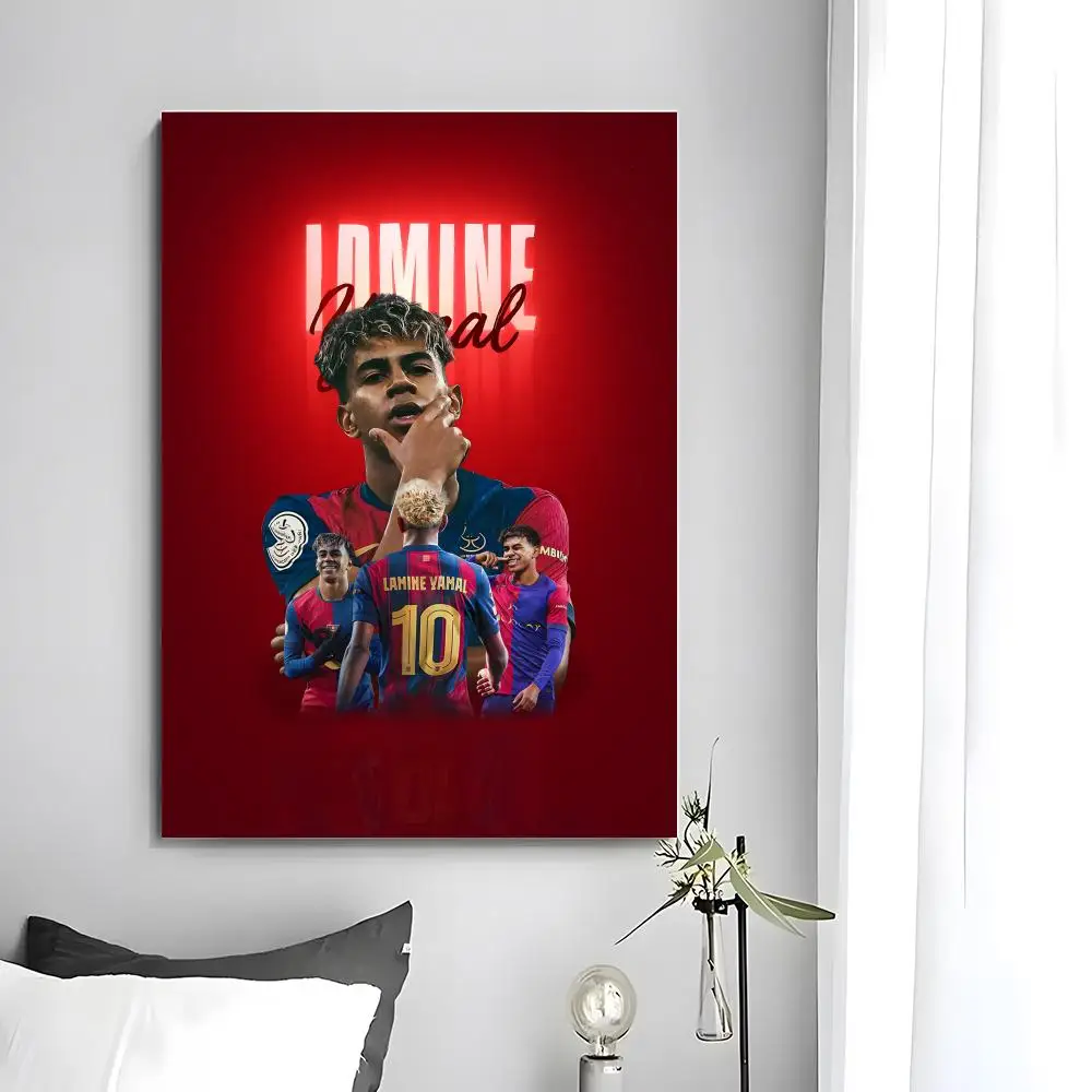Fußball-Poster L-Lamine Y-YaS Poster Wandkunstdruck Geeignet für Wohnzimmer Schlafzimmer Bar Salon Heimdekoration Geschenk – Detail 14