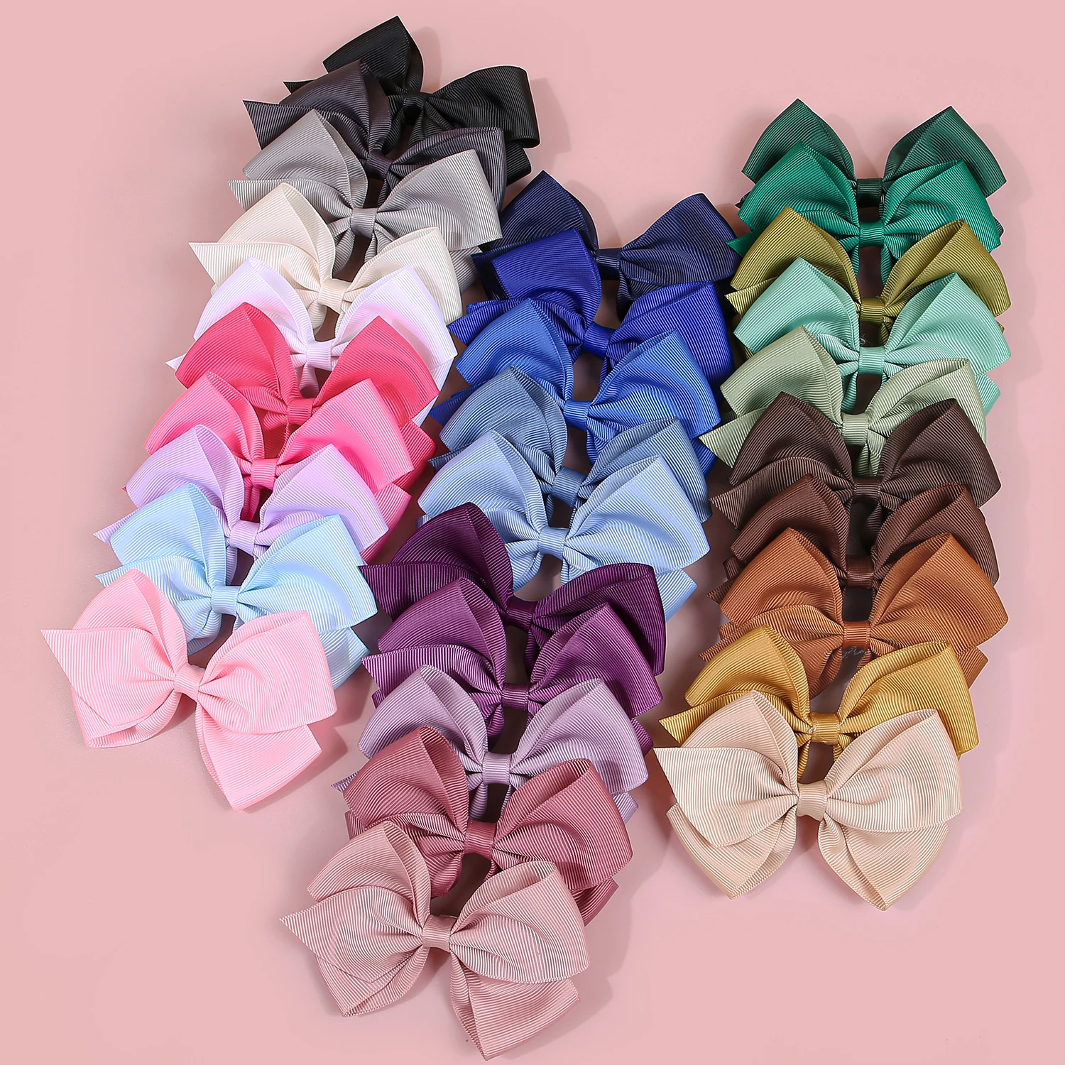 5pcs Cute Grosgrain Ribbon Hair Bows Clips for Girls Cute Hair Clips 30 Colors Hair Bows Barrettes Clips Kids Hair Accessories