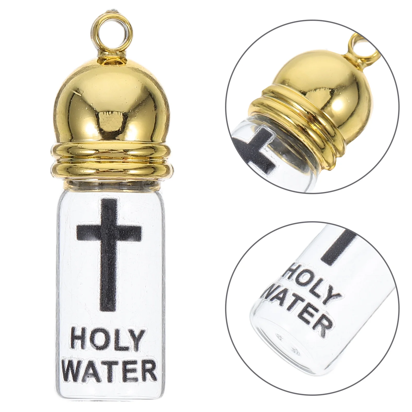 Water Container Easter Holy Bottle Glass Containers Holly Bottles Bulk Decorations Keychain Small