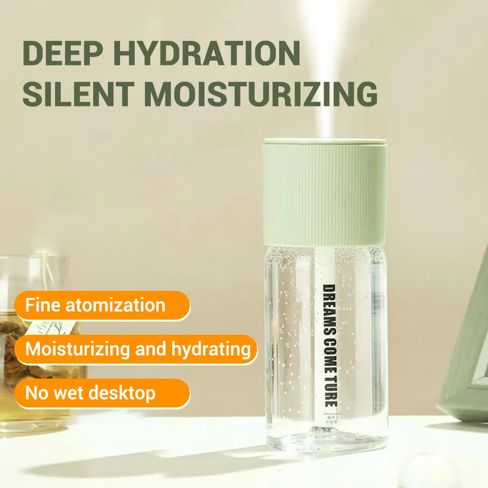 Mini Humidifier for Bedroom Air Purifier for Home 268ML 2 Modes Portable USB Mist Maker Water Spray Car Air Humidifier Diffuser