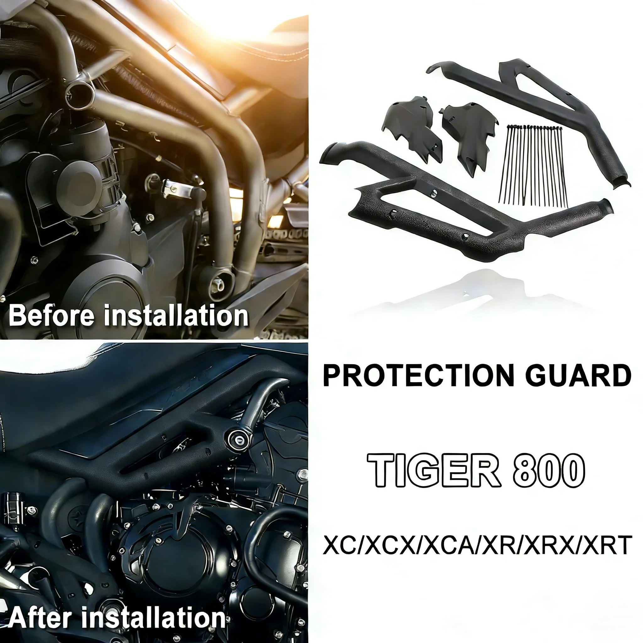 

Новый мотоциклетный бампер из АБС-пластика, защита двигателя, защита рамы для Triumph Tiger 800 XC XCX XCA XR XRX XRT, защита от падения