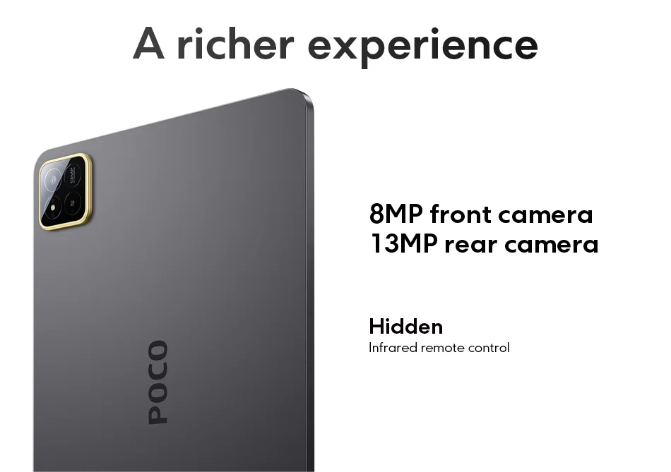 Global Vesion POCO Pad X1 11.2" 3.2K 144Hz Display Snapdragon 7+ Gen 3 8850mAh Battery 45W Turbo Charging 13MP Quad Speakers
