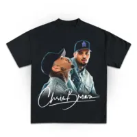 Chris Brown Breezy Bowl XX Concert Tour Cotton T Shirt Vintage Hip Hop Gothic Tee Men Women Cotton T-shirt Streetwear Unisex